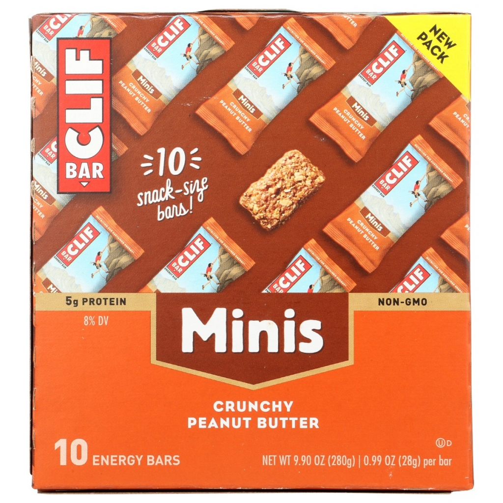 Mini Crunchy Peanut Butter Bars - Organic and Delicious, 9.9 oz