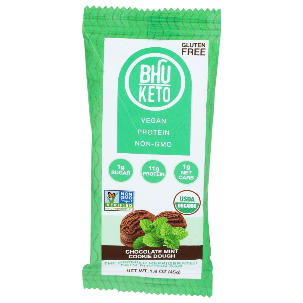 Chocolate Mint Cookie Dough Keto Protein Bar - Healthy Indulgence