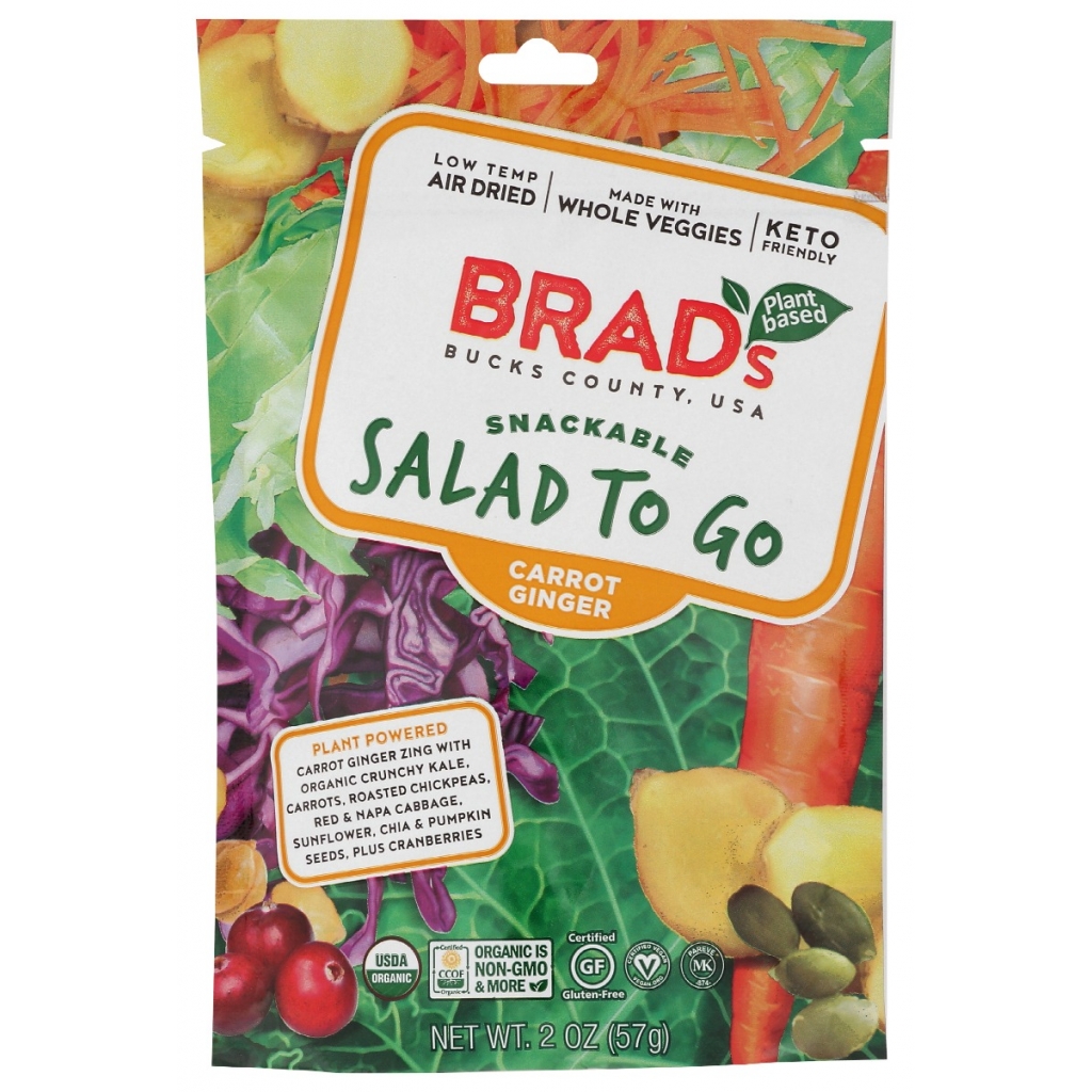 Brad's Snackable Carrot Ginger Salad, 2 oz