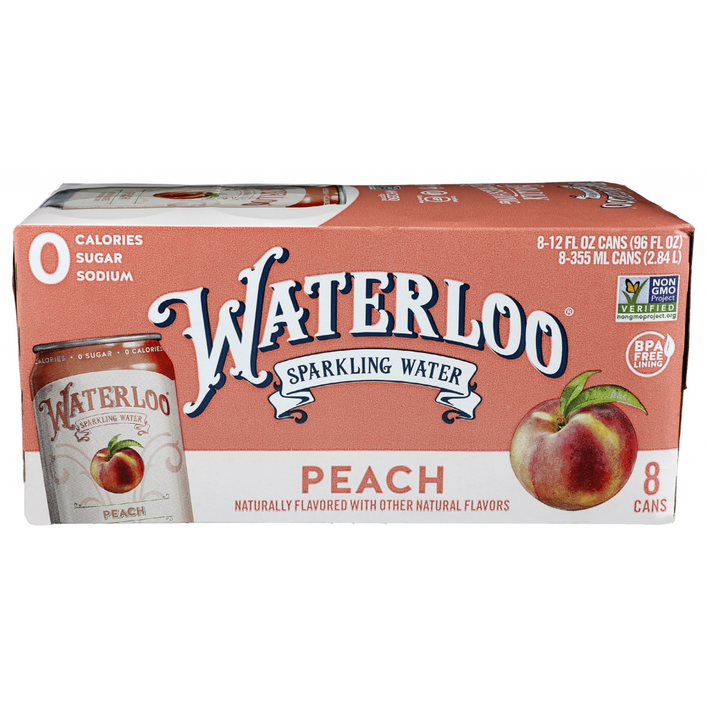 Water Sparkling Peach - 8 Pack, 96 FO