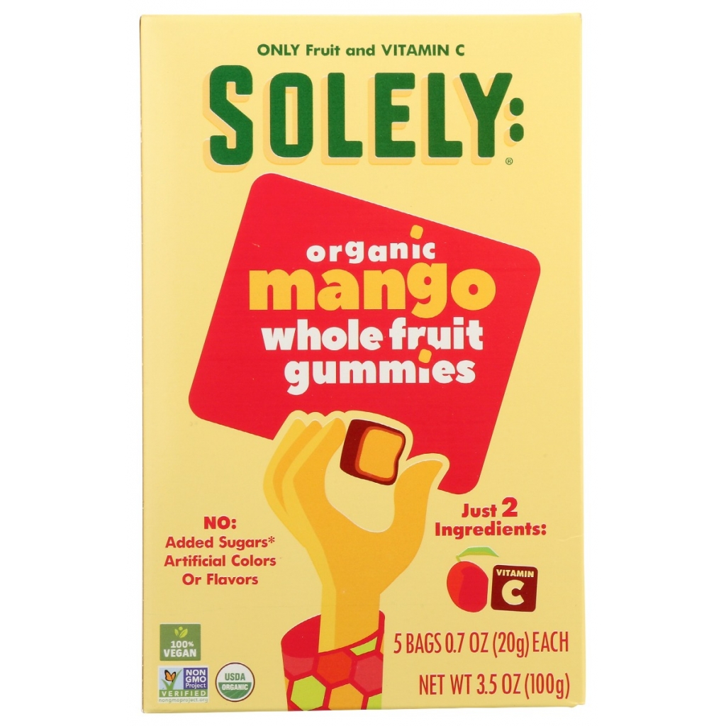 Solely Whole Fruit Mango Gummies - 3.5 oz