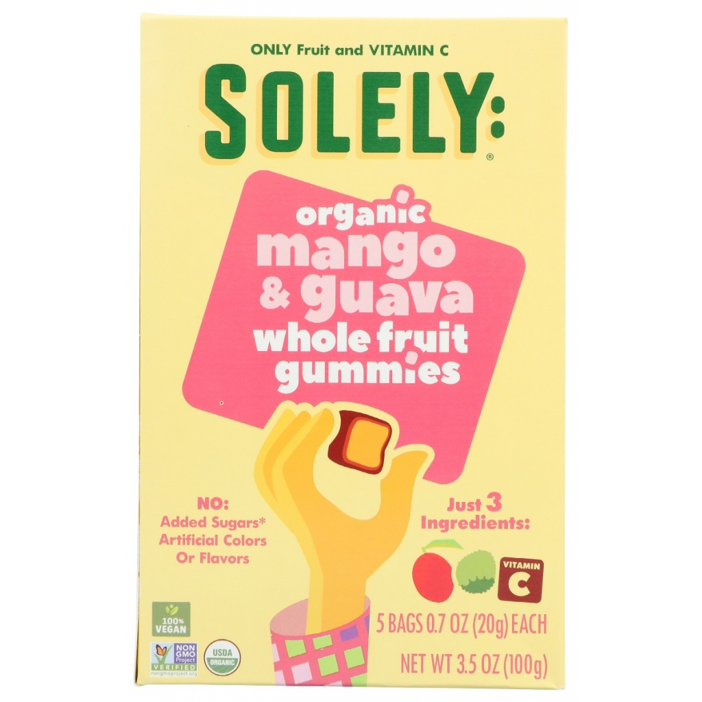 Solely Mango and Guava Whole Fruit Gummies, 3.5 oz