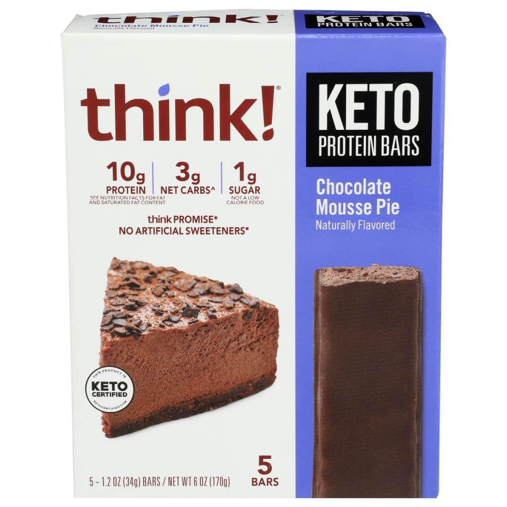 Chocolate Mousse Pie Keto Protein Bar - 5 Pieces, 6 oz