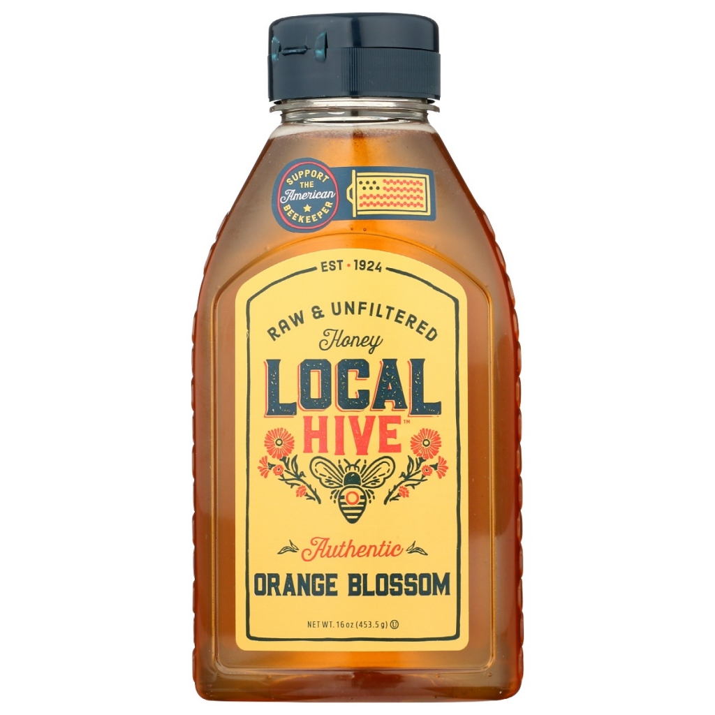 Local Hive Raw Orange Blossom Honey Blend, 16 oz