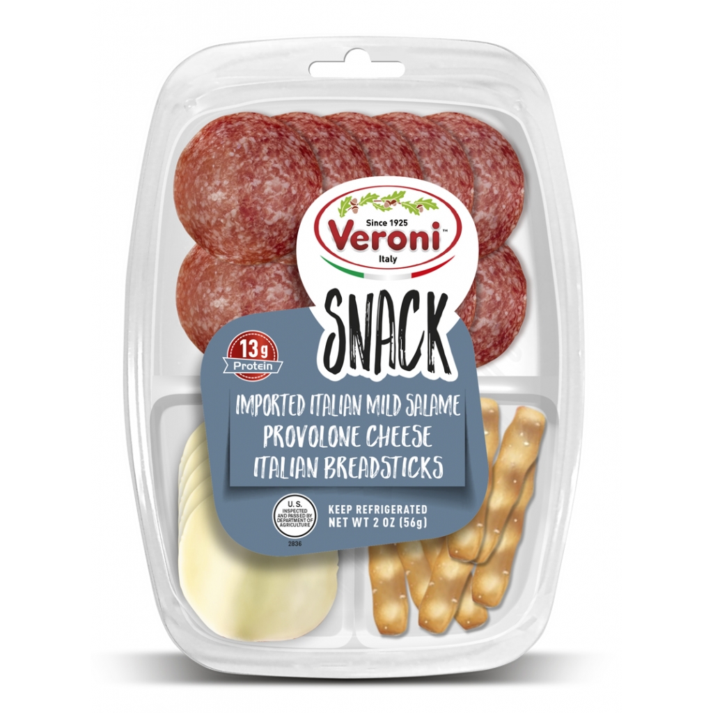 Salami, Provolone Cheese, and Italian Breadsticks Snack Pack - 2 oz