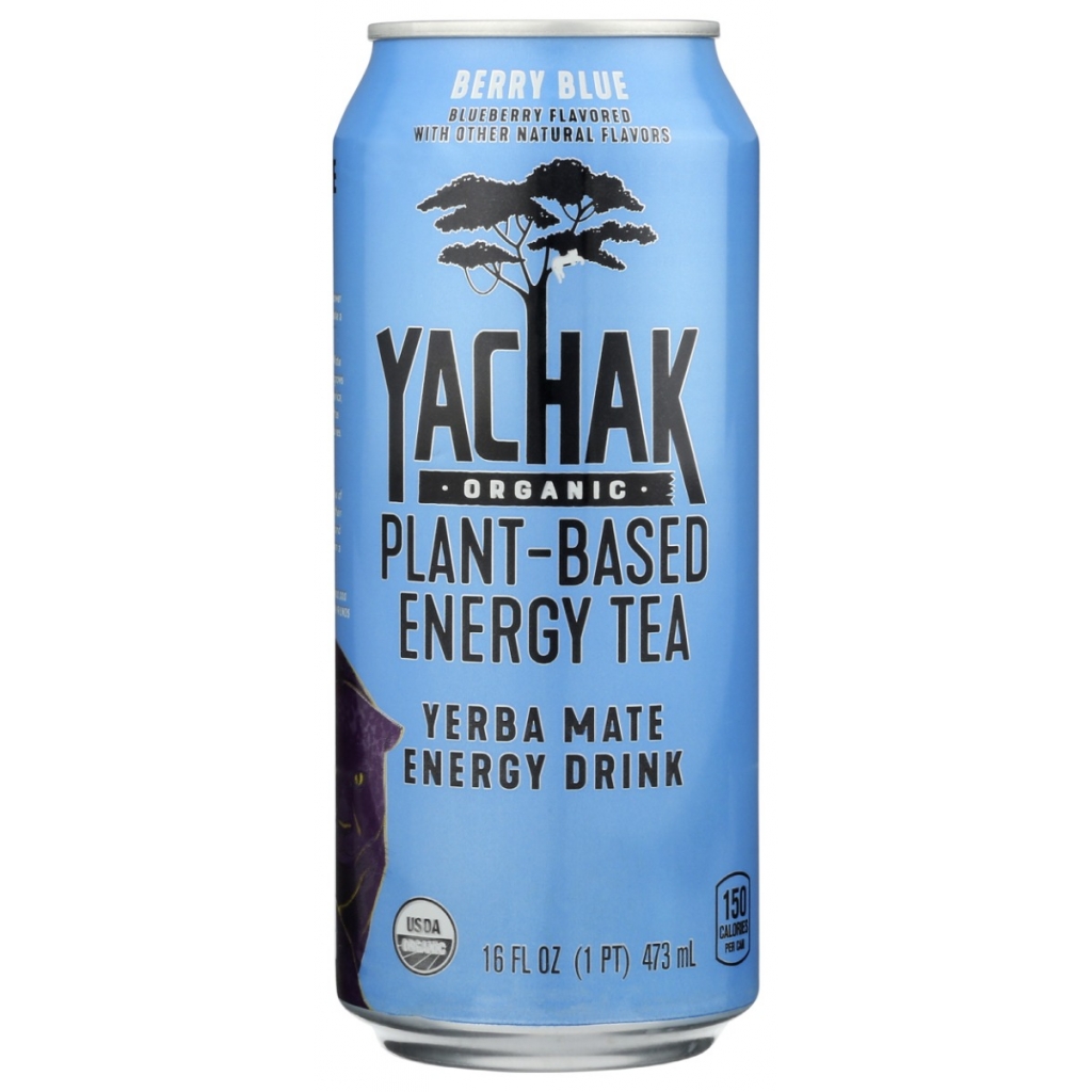 Berry Blue Yerba Mate Energy Drink, 16 fo