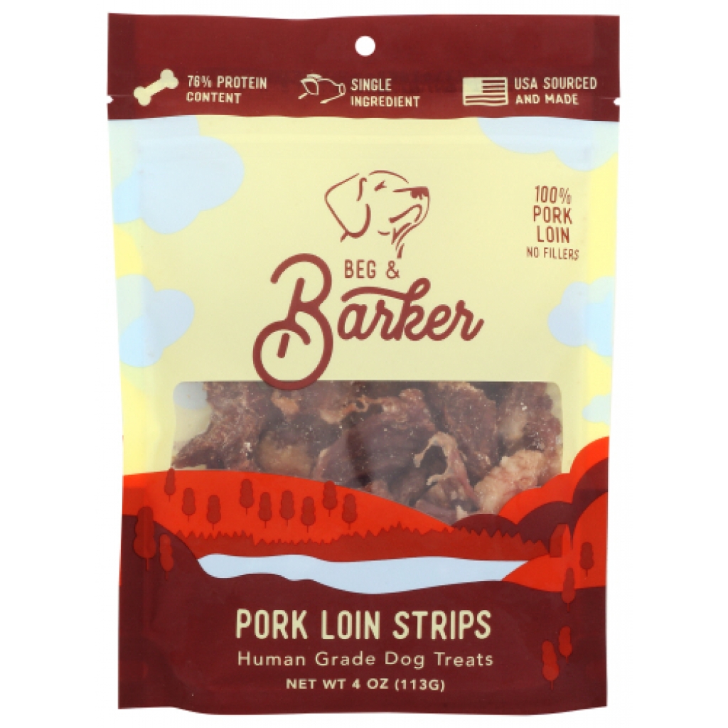 Pork Loin Strips Dog Treats - 4 oz