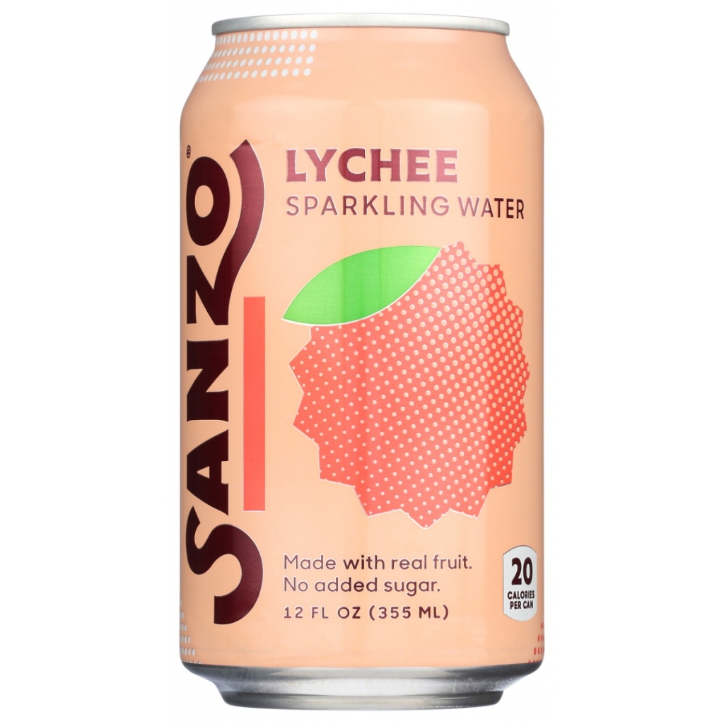 Refreshing Lychee Berry Sparkling Water - 12 fl oz