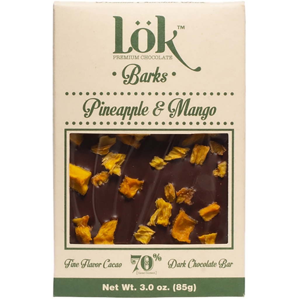 Dark Chocolate Bark with Pineapple & Mango - 3 OZ