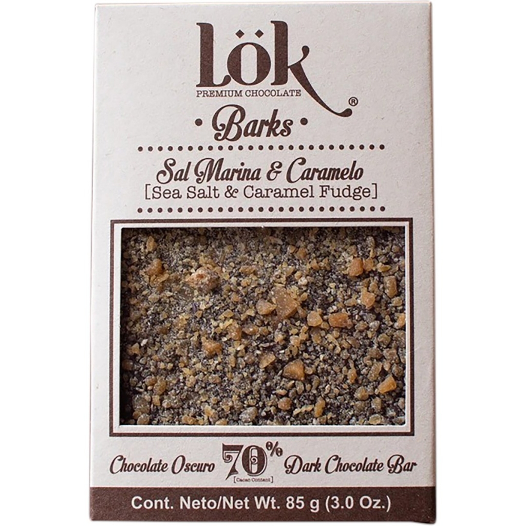 Decadent Dark Chocolate Bark with Sea Salt and Caramel - 3 oz