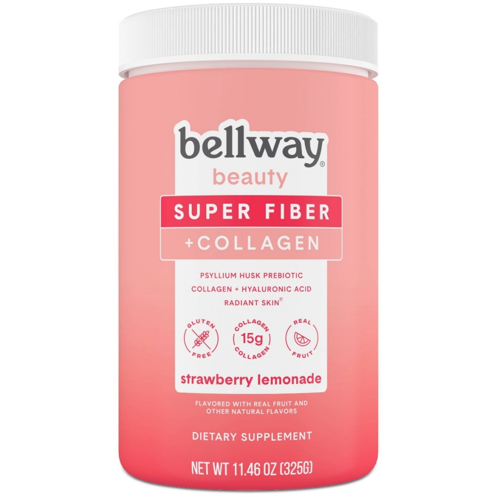 Strawberry Lemonade Powder with Super Fiber & Collagen, 11.46 oz