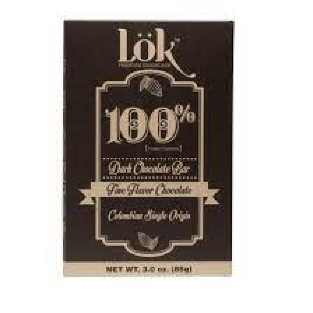 100% Dark Chocolate Bar - 3 oz