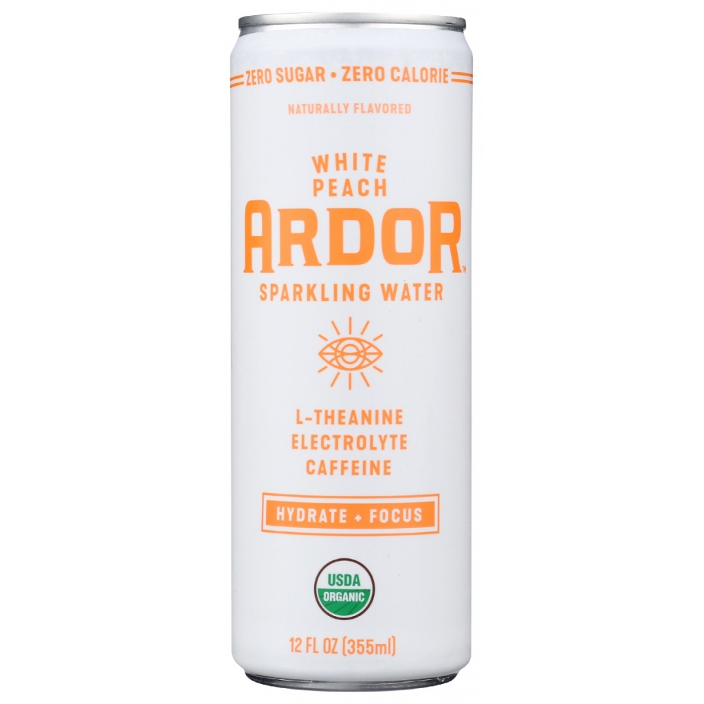 Ardor's White Peach Sparkling Water