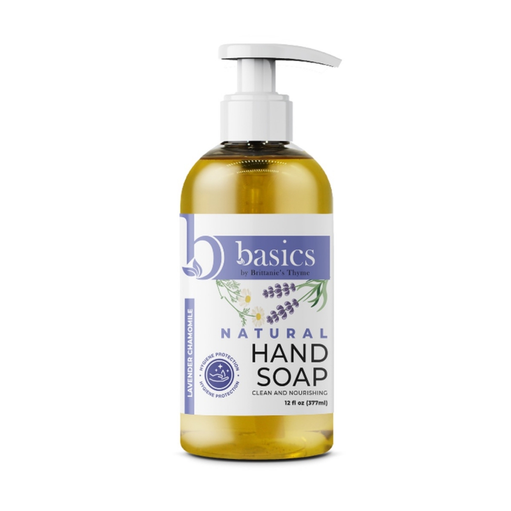 Lavender Chamomile Natural Hand Soap - Gentle Clean, 12 oz