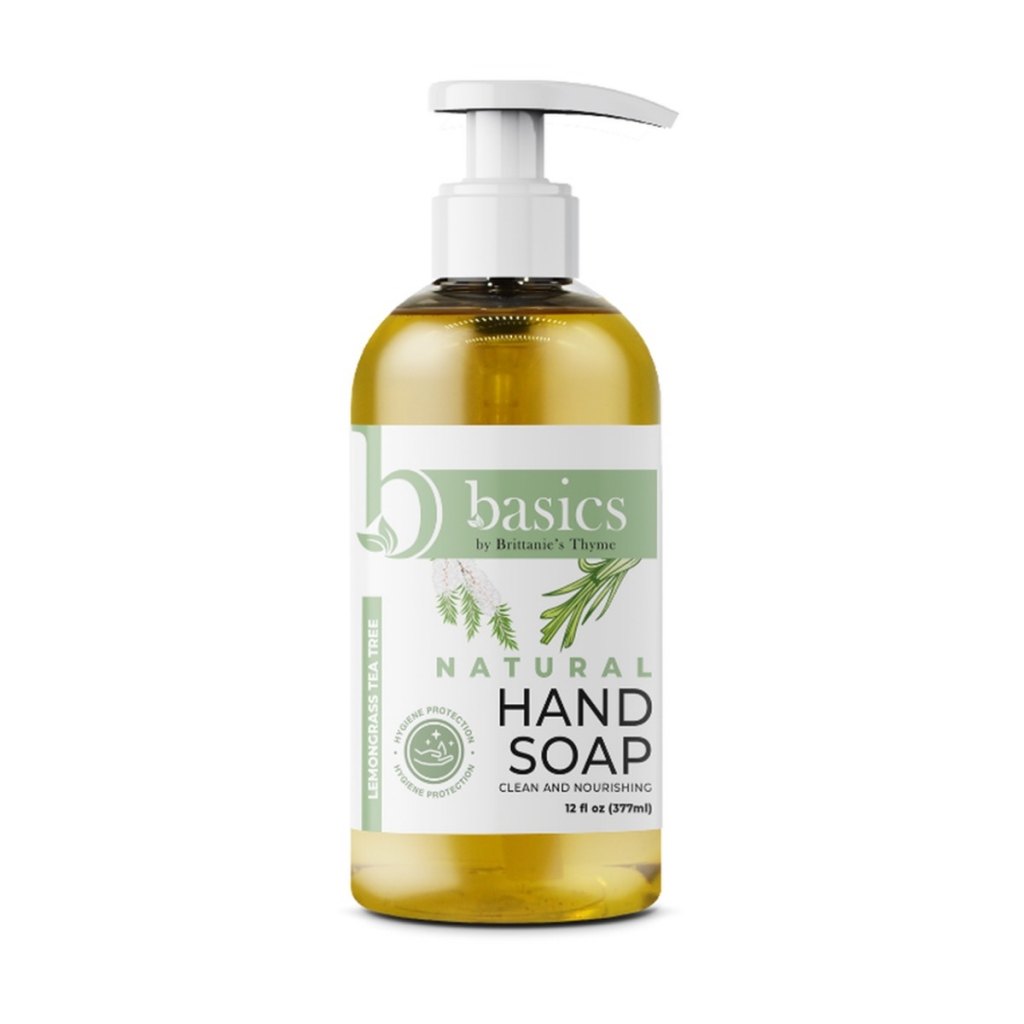 Natural Lemongrass Tea Tree Hand Soap, 12 oz