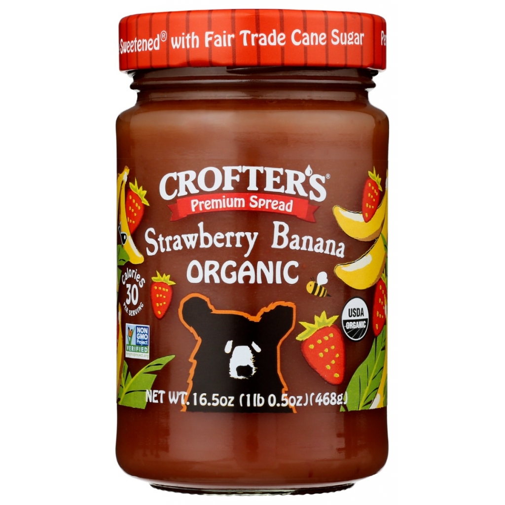 Organic Strawberry Banana Spread, 16.5 oz