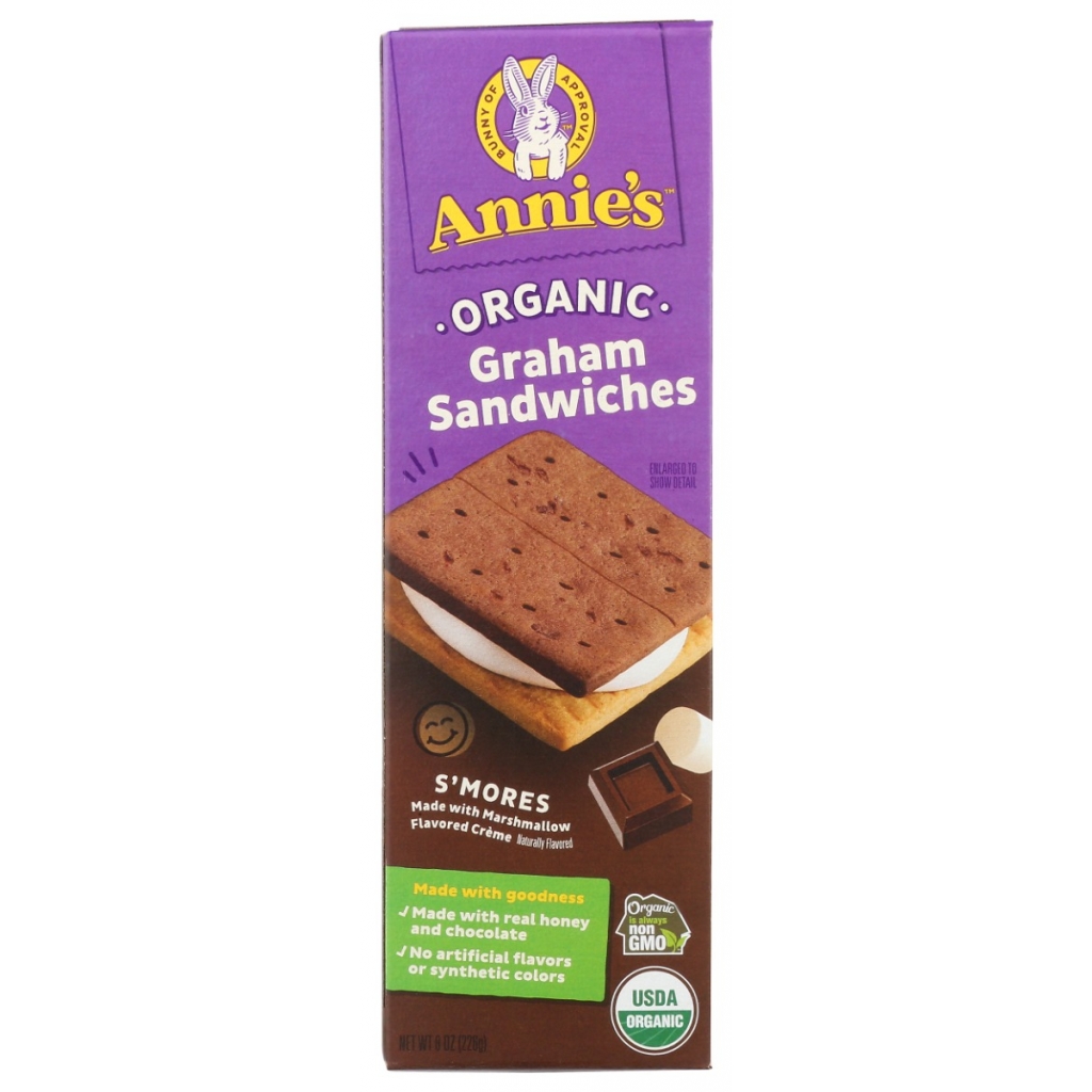 Organic S'mores Graham Sandwiches - 8 oz