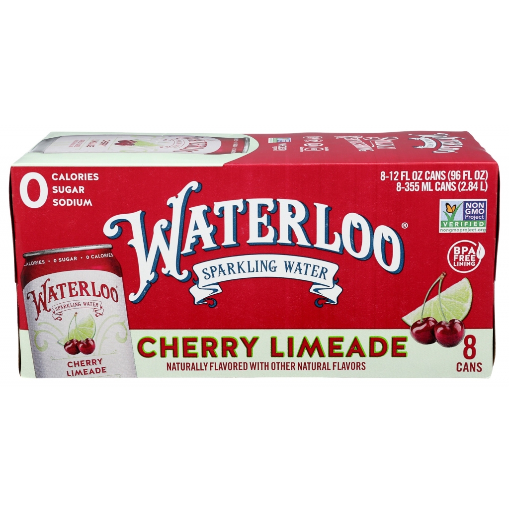 Sparkling Water with Cherry Lime Flavor