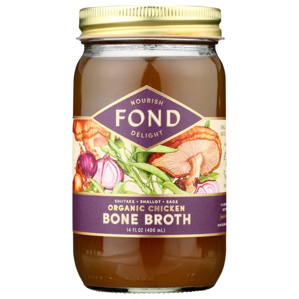 Organic Shiitake & Sage Chicken Bone Broth - 14 fl oz