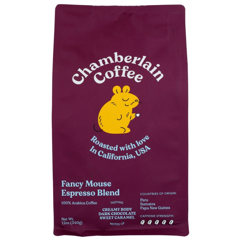 Fancy Mouse Espresso Coffee Bag - Whole Bean, 12 oz