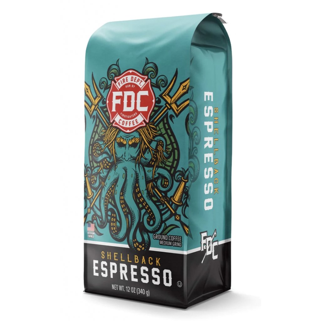 Ground Espresso Shellback Coffee, 12 oz