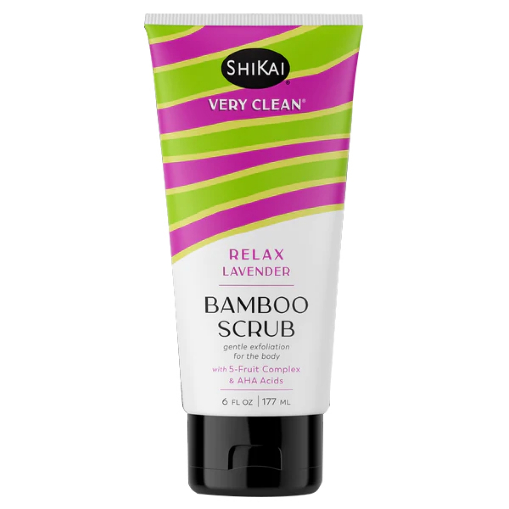 Very Clean Relax Lavender Bamboo Scrub, 6 oz