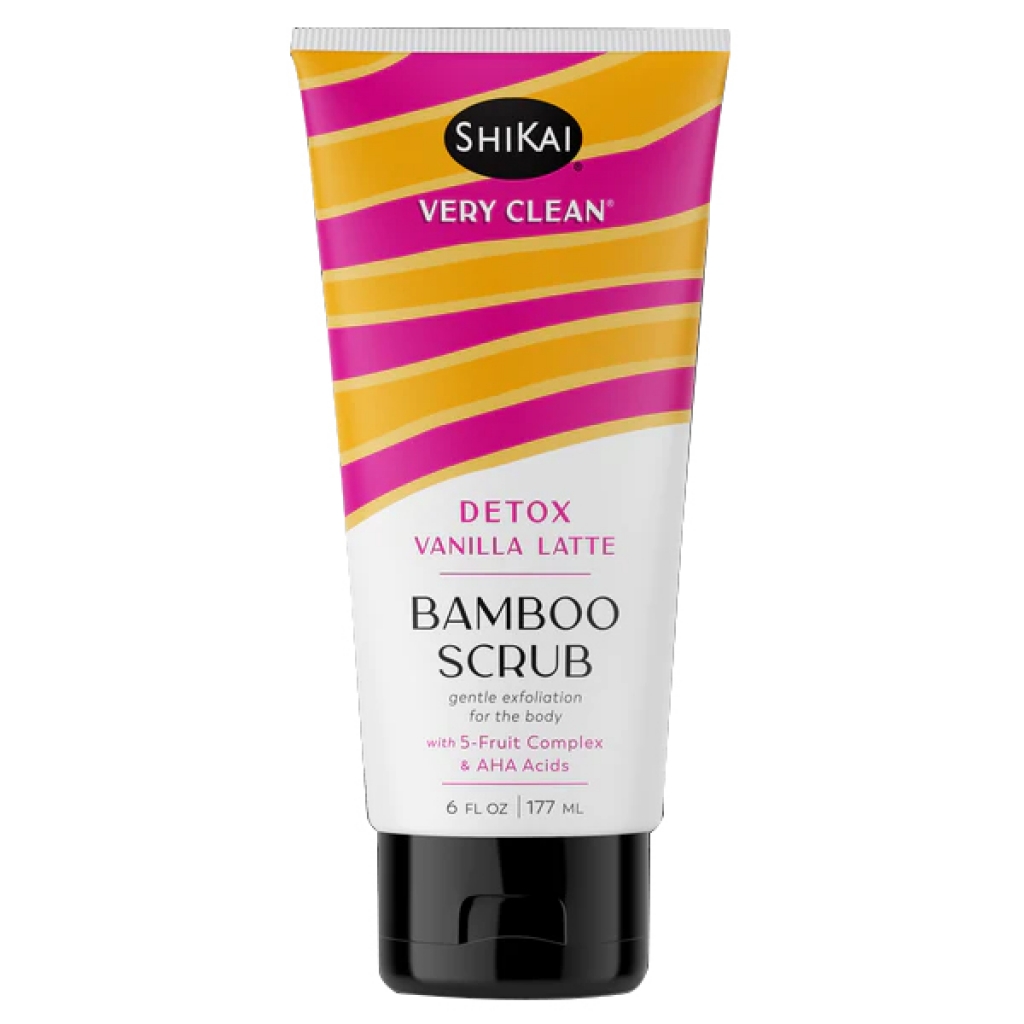 Very Clean Detox Vanilla Latte Bamboo Scrub - 6 oz