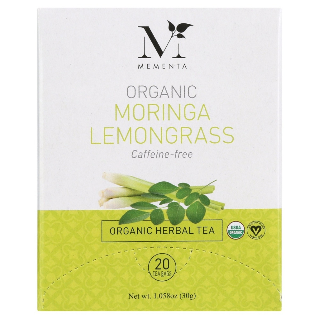 Organic Moringa & Lemongrass Herbal Tea - 20 CT