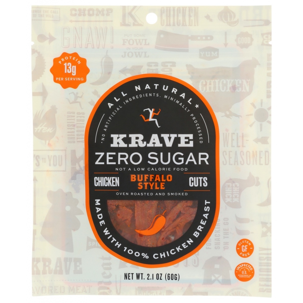 Zero Sugar Buffalo Jerky, 2.1 oz