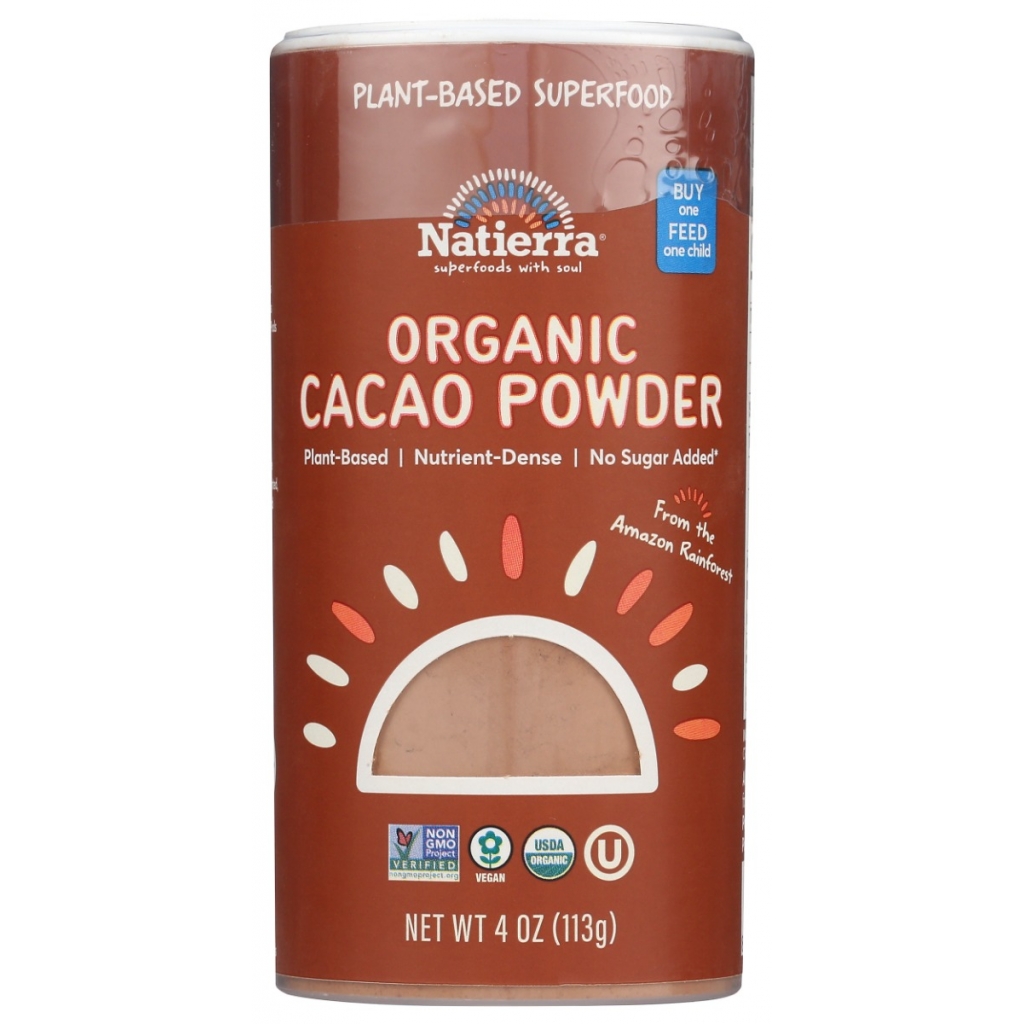 Organic Cacao Powder Shaker - 4 oz