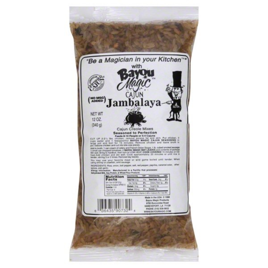 Bayou Magic Cajun Jambalaya Mix, Serves 8-10, 12 oz