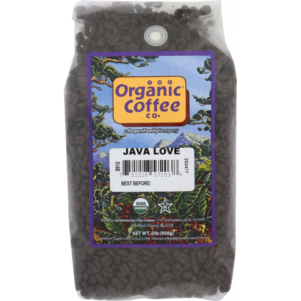 Java Love Whole Bean Coffee, 2 lb