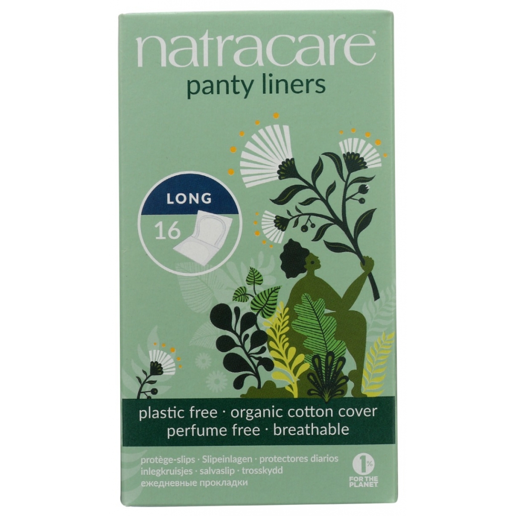 Organic Long Panty Liners, 16 ea