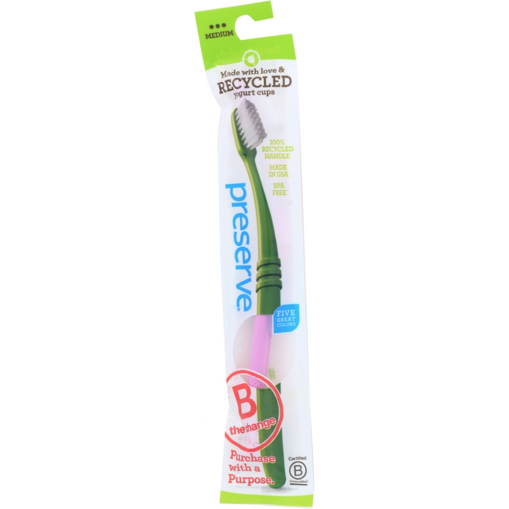 Lightweight Medium Toothbrush with Pouch - 1 ea