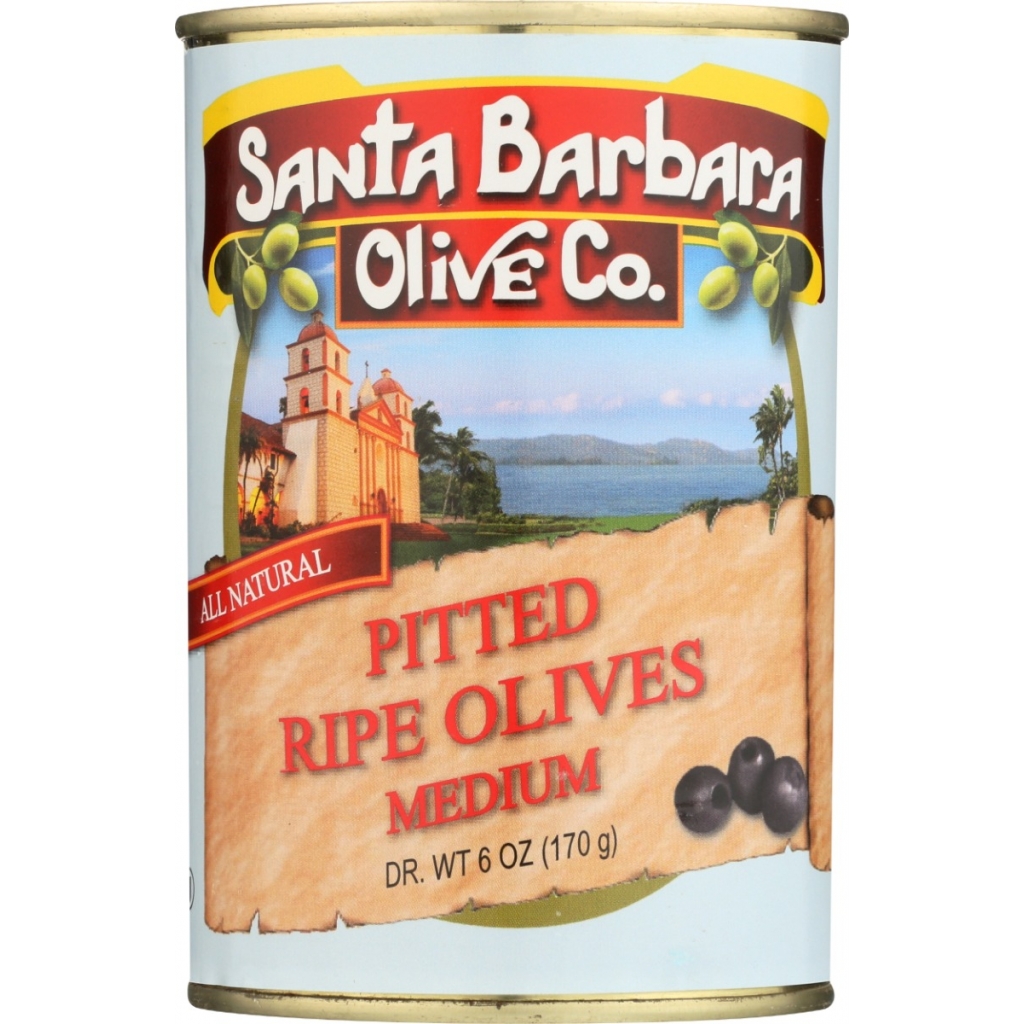 Pitted Ripe Olives, 6 oz