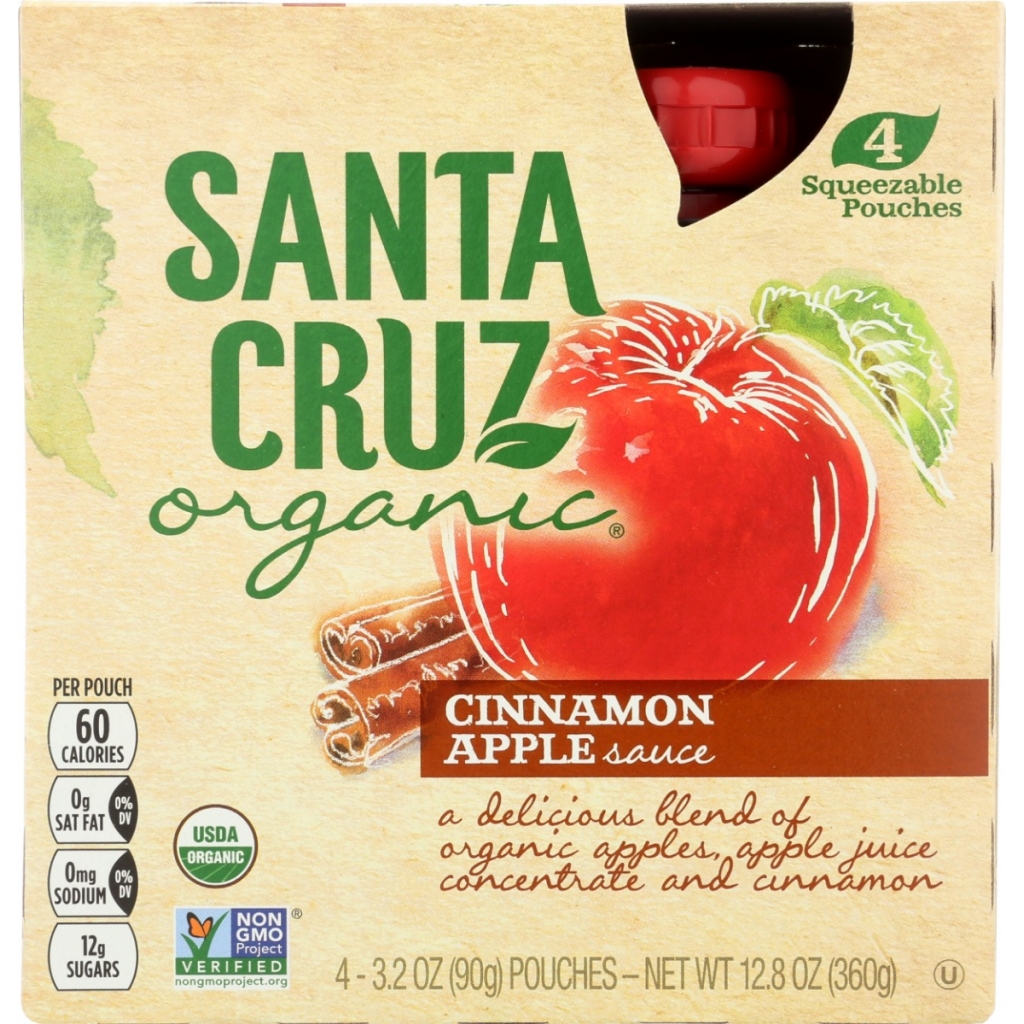 Cinnamon Apple Sauce Pouches, 12.8 oz