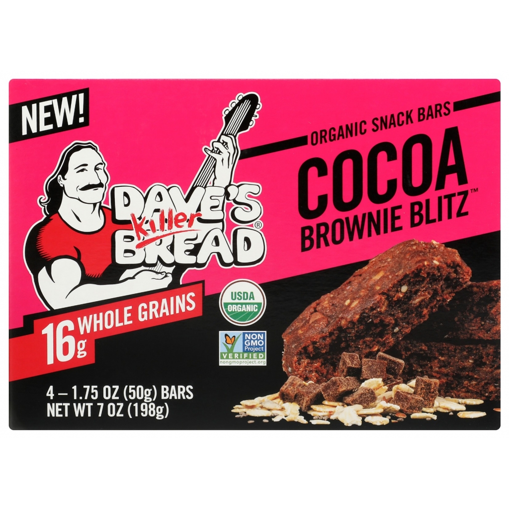 Cocoa Brownie Blitz Snack Bars, 4 Count - 7 oz