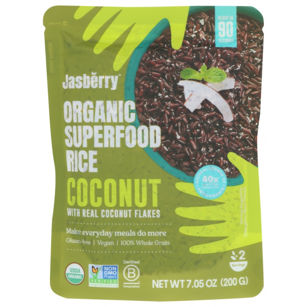 Organic Coconut Jasberry Rice - 7.05 oz