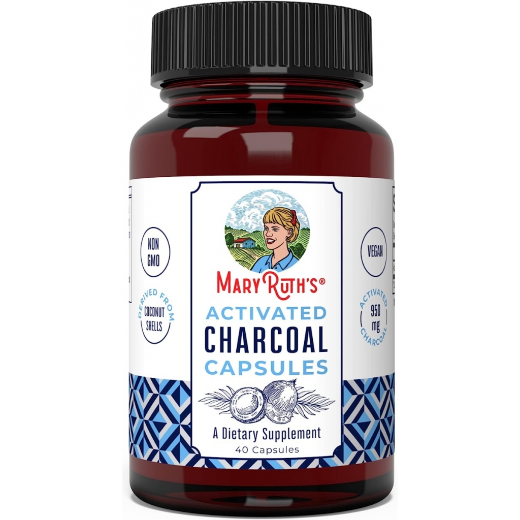 Activated Charcoal Capsules - 40 vc