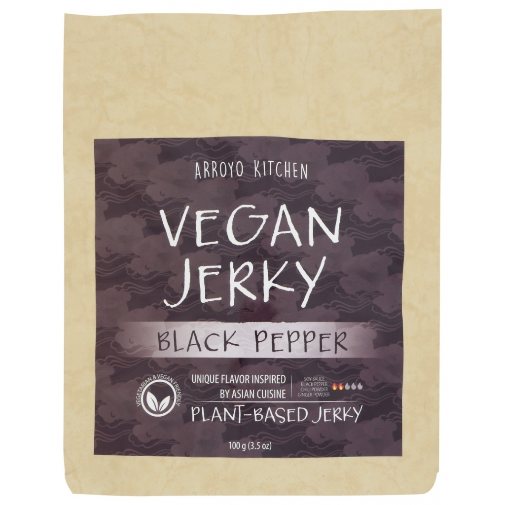 Plant-Based Black Pepper Vegan Jerky - 3.5 oz