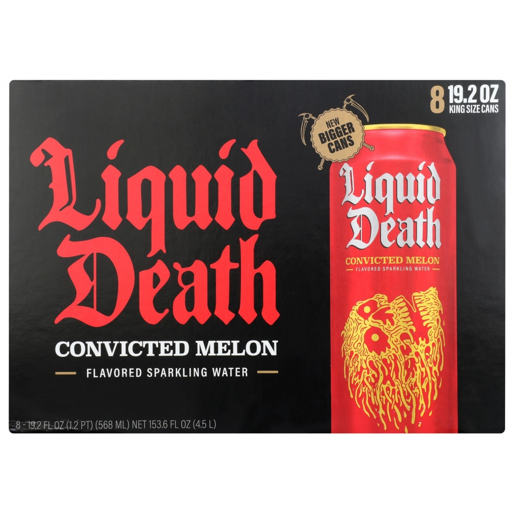 Convicted Melon Sparkling Water, 8-Pack