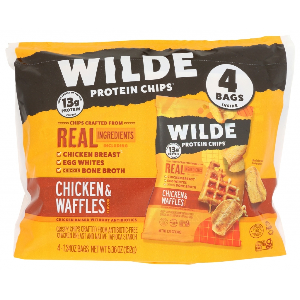 Gluten-Free Chicken Waffles Chips, 4 pack, 5.4 oz