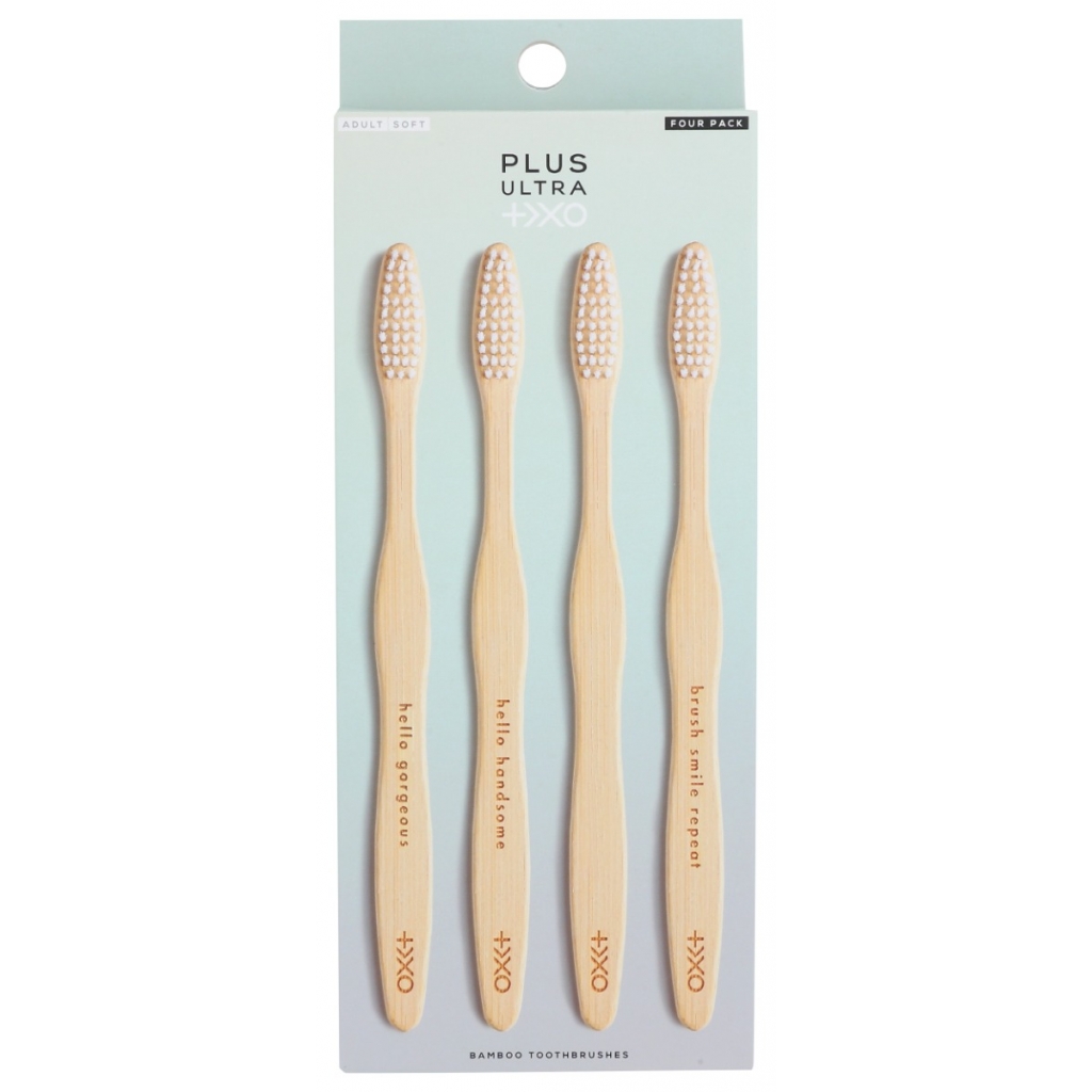 Bamboo Toothbrush 4 Pack - 4 EA