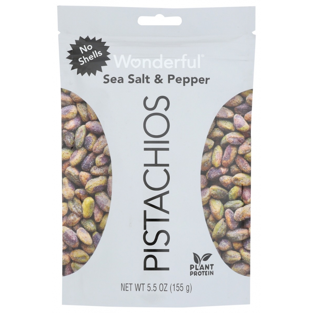 Sea Salt and Pepper No Shells Pistachios - 5.5 oz