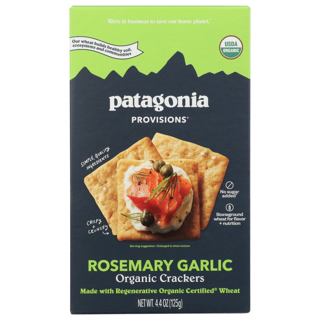 Organic Rosemary Garlic Crackers - 4.4 oz