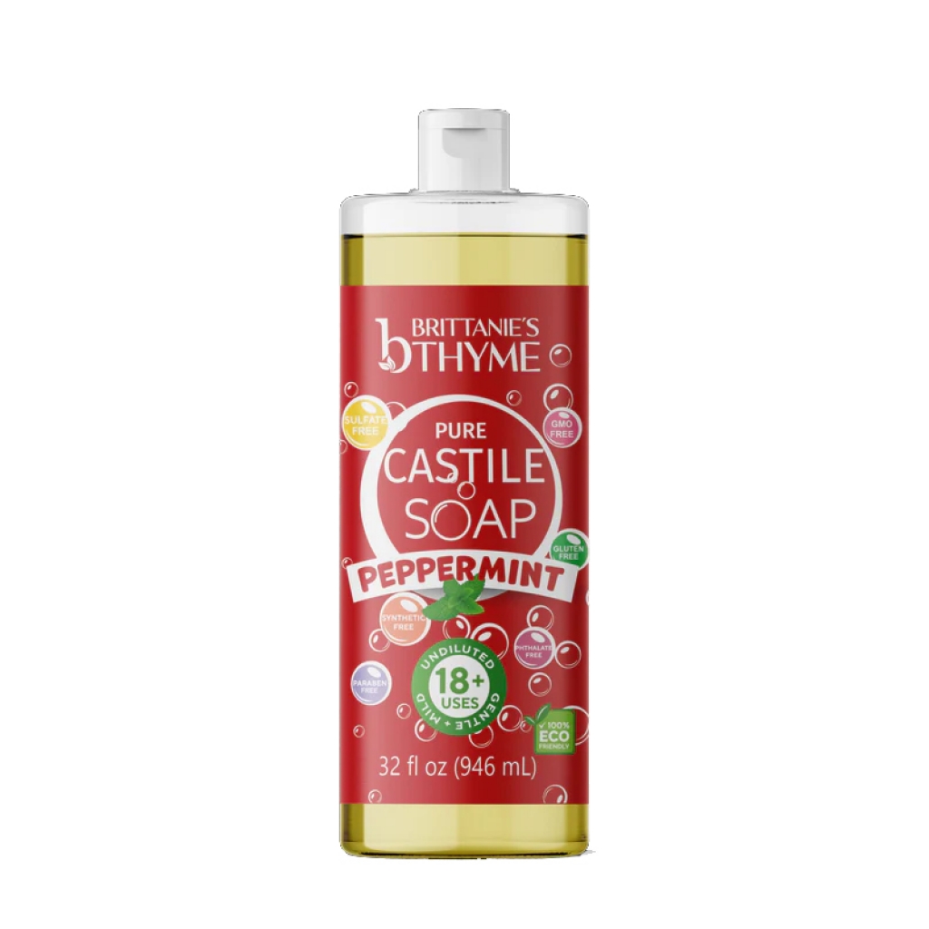 Peppermint Pure Castile Liquid Soap (32 fl oz)