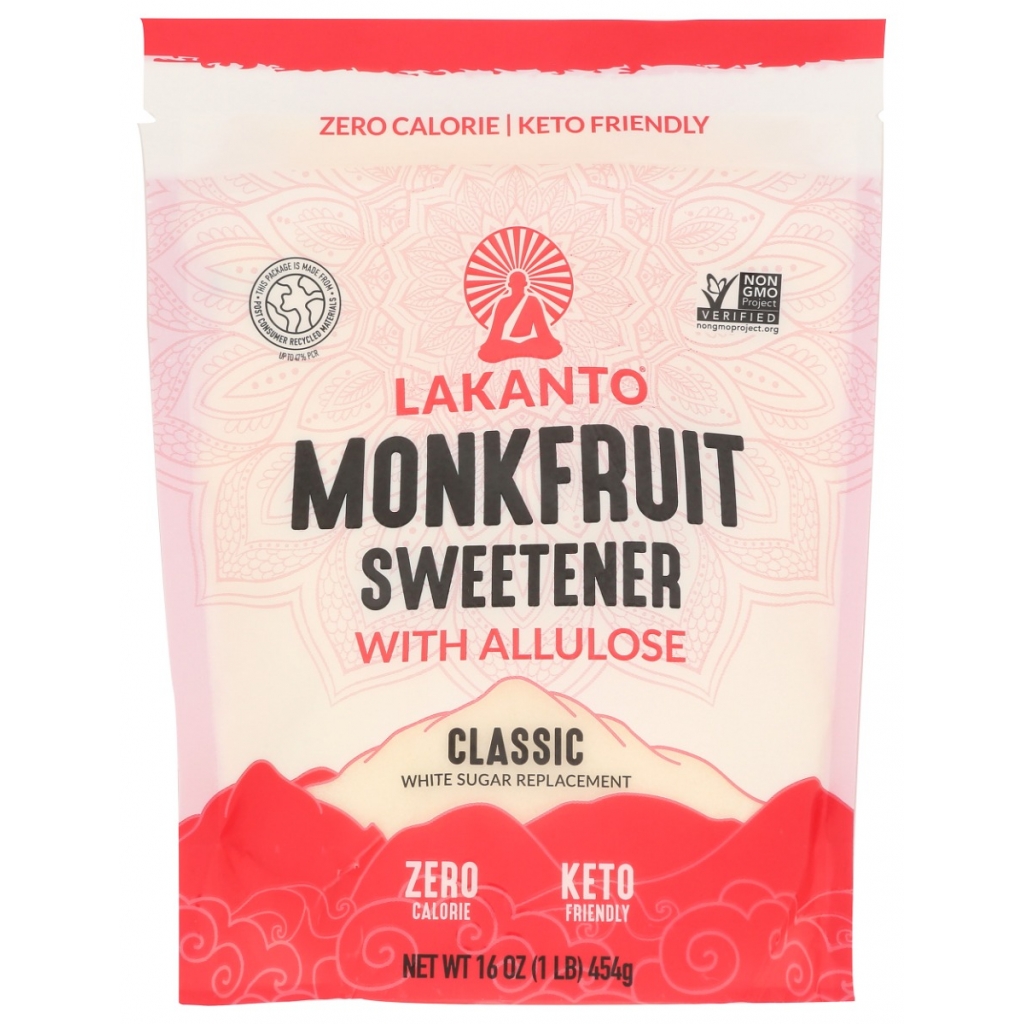 Classic Monkfruit Sweetener with Allulose, 16 oz