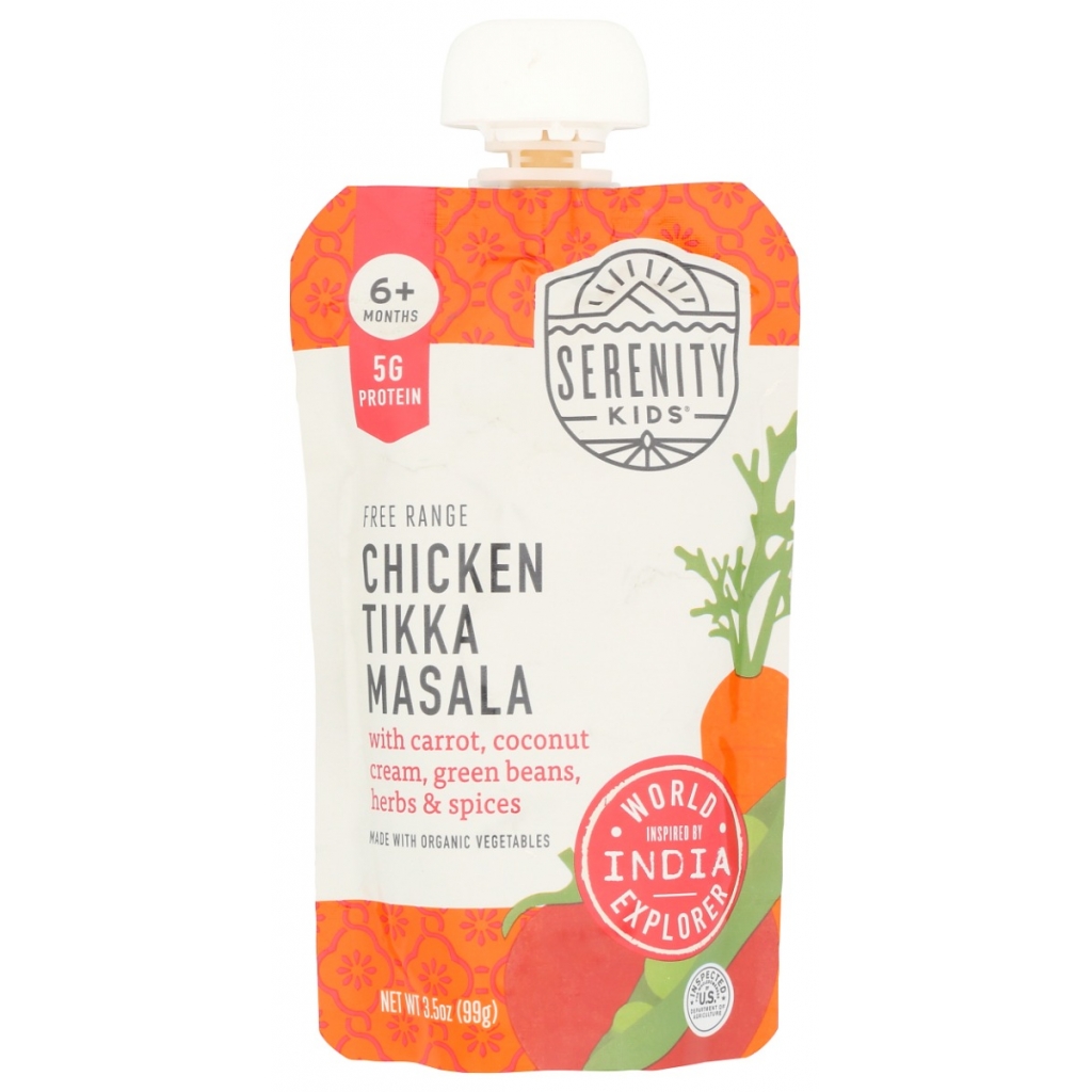 3.5 oz Chicken Tikka Masala Baby Food Pouch - Quality Nutrition