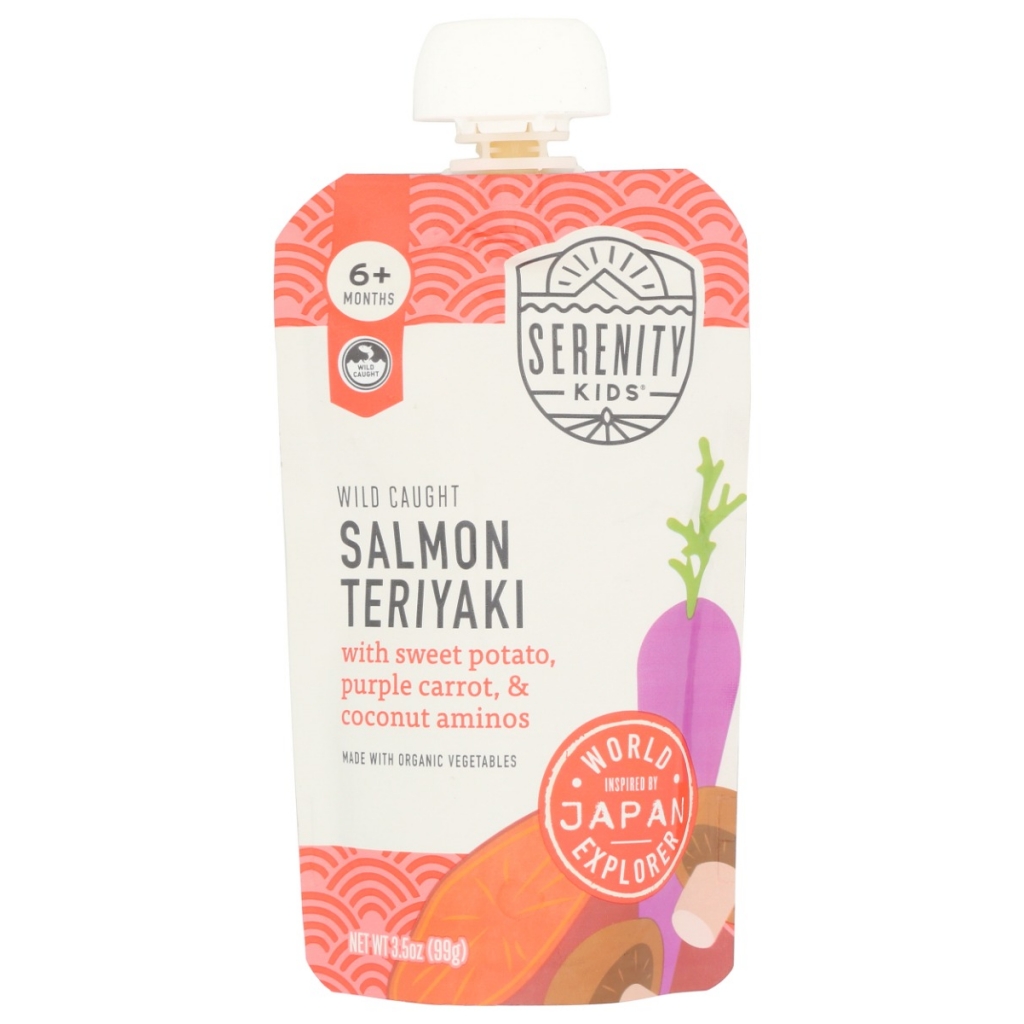 Wild Caught Salmon Teriyaki Baby Food Pouch - 3.5 oz