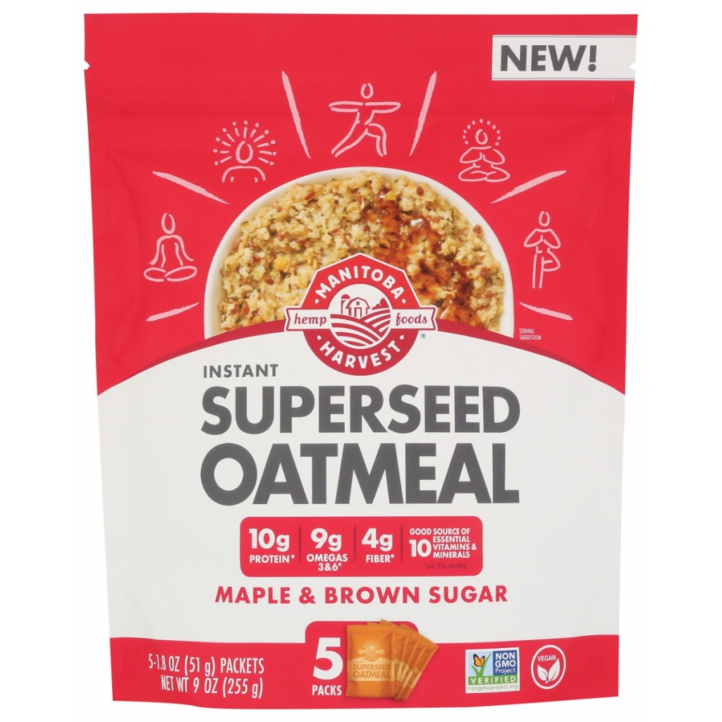 Superseed Maple & Brown Sugar Oatmeal - Nutrient-Rich Breakfast